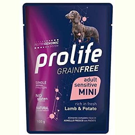 Prolife Adult Grain Free Adult Mini Agnello&Patate 100gr Alimento umido per Cani Prolife Adult Grain Free Adult Mini Agnello&Patate 100gr Alimento umido per Cani